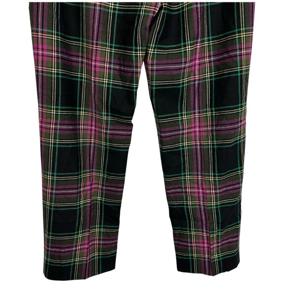 NWOT J. Crew Kate Straight-Leg Pant in Pink Stewart Tartan Plaid Wool Size 8 - Picture 9 of 12